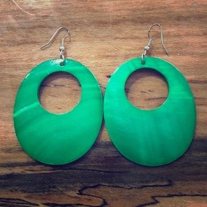💠SOLD💠 Green Dangle Earrings